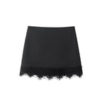 Women's Lace-Hem Culotte Shorts
