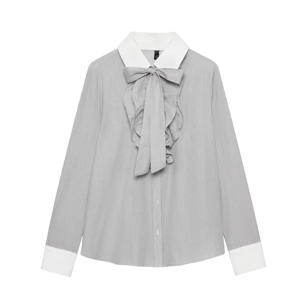 Women's Striped Bow Shirt