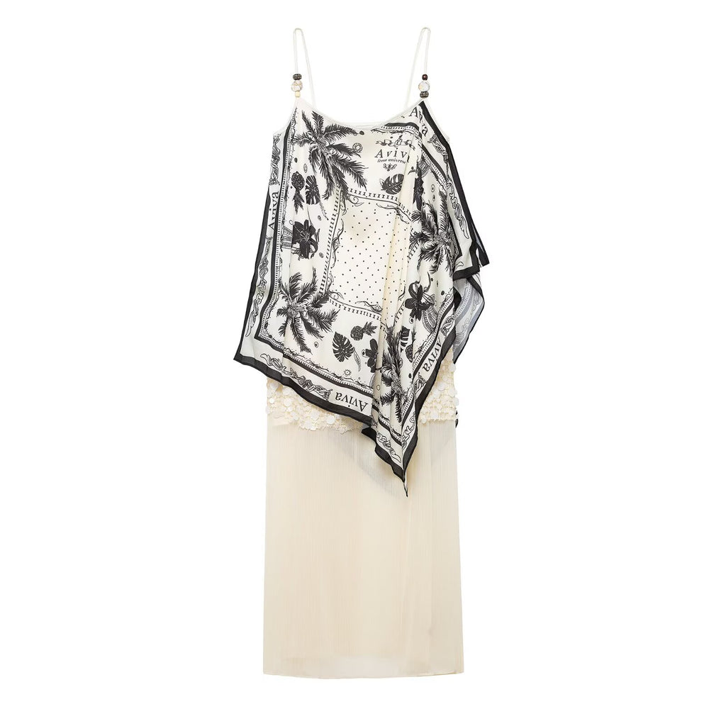 Women's Western Classic Sequin Printed Dress