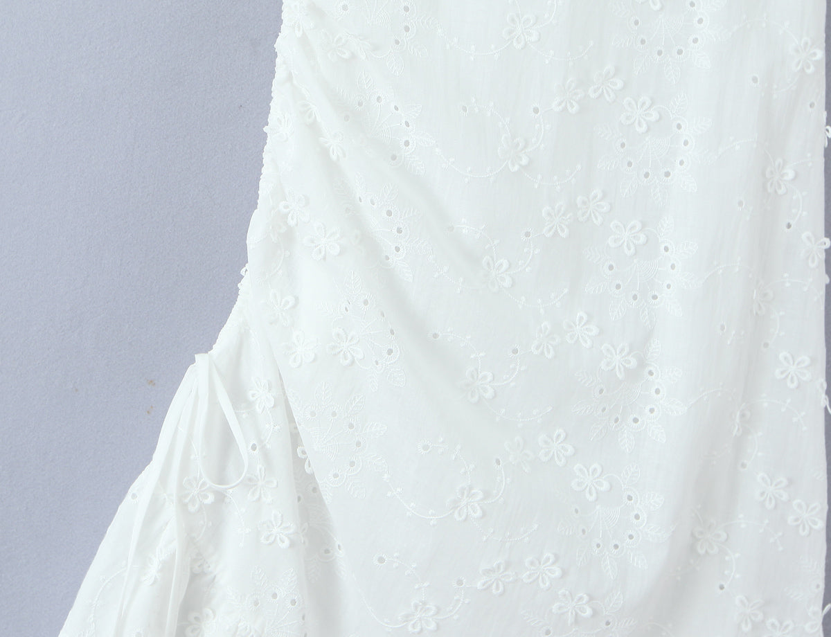 Women's Embroidered Floral Strap Dress