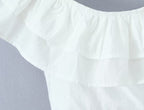 Women's Embroidered Off-Shoulder Cutout Top and Skirt Two-Piece Set