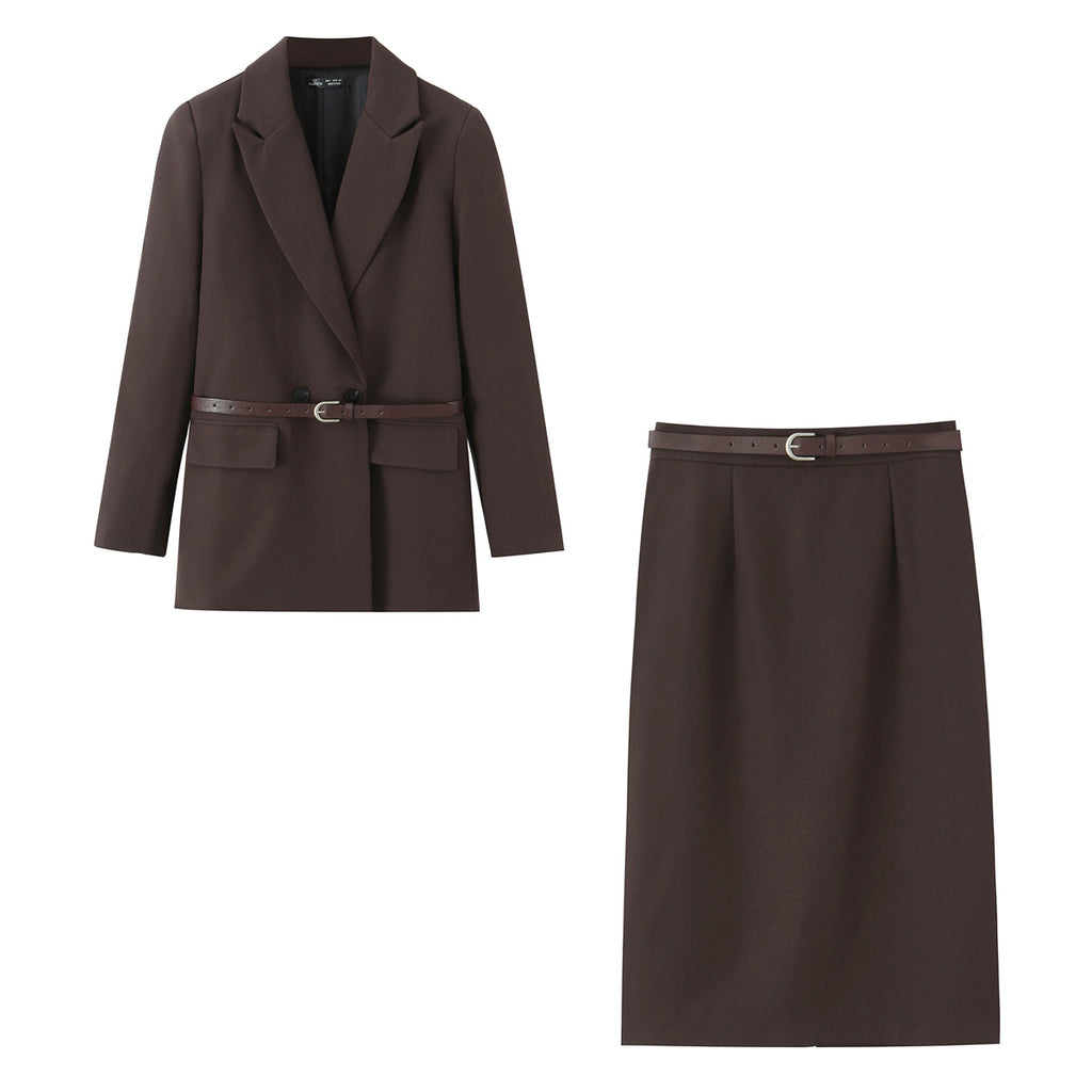Women's Belted Two-Piece Set