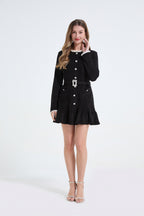 Belted Autumn Mini Dress