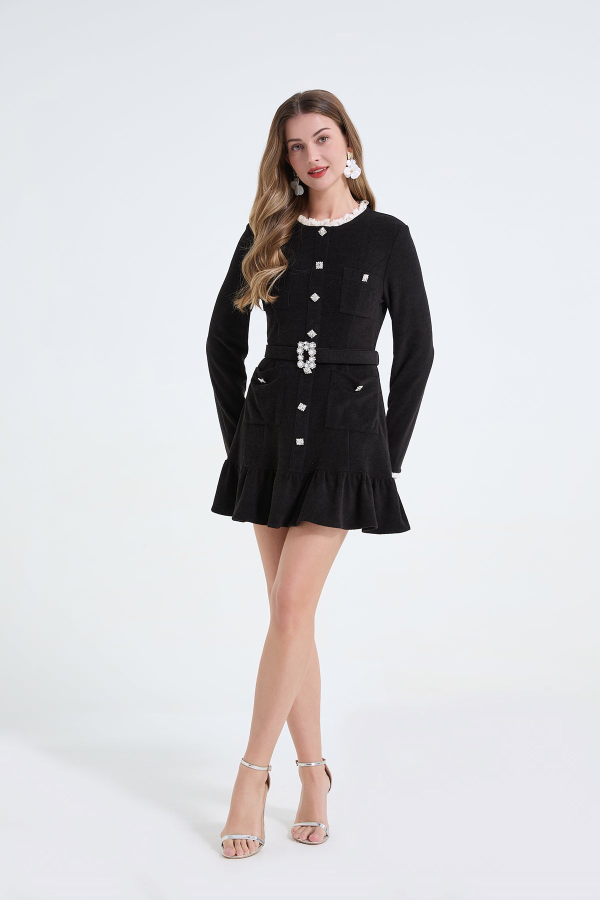 Belted Autumn Mini Dress
