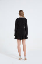 Belted Autumn Mini Dress