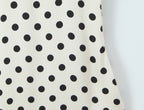 Polka-Dot Lace-Trim V-Neck Midi Dress