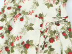 Idyllic Floral Tie Neck Waist-Defined Long-Sleeve Stomach Blanket Dress