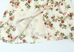 Idyllic Floral Tie Neck Waist-Defined Long-Sleeve Stomach Blanket Dress