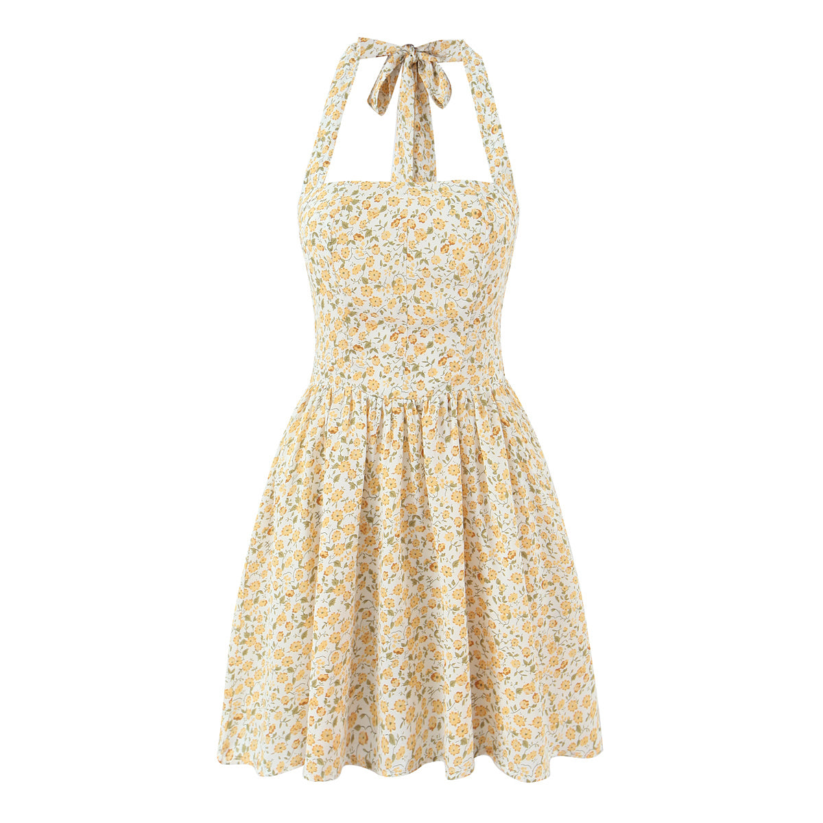 Women's Halter Floral Dress