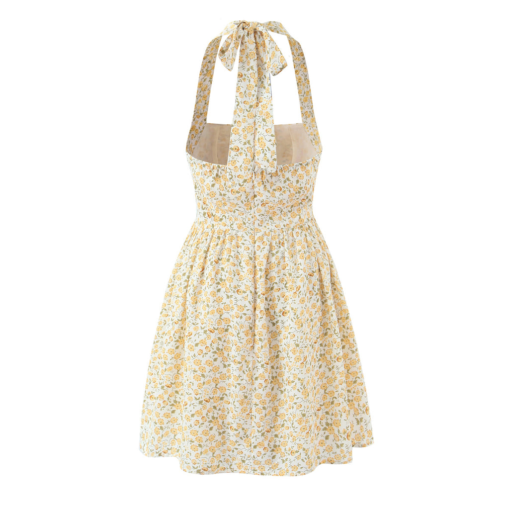 Women's Halter Floral Dress