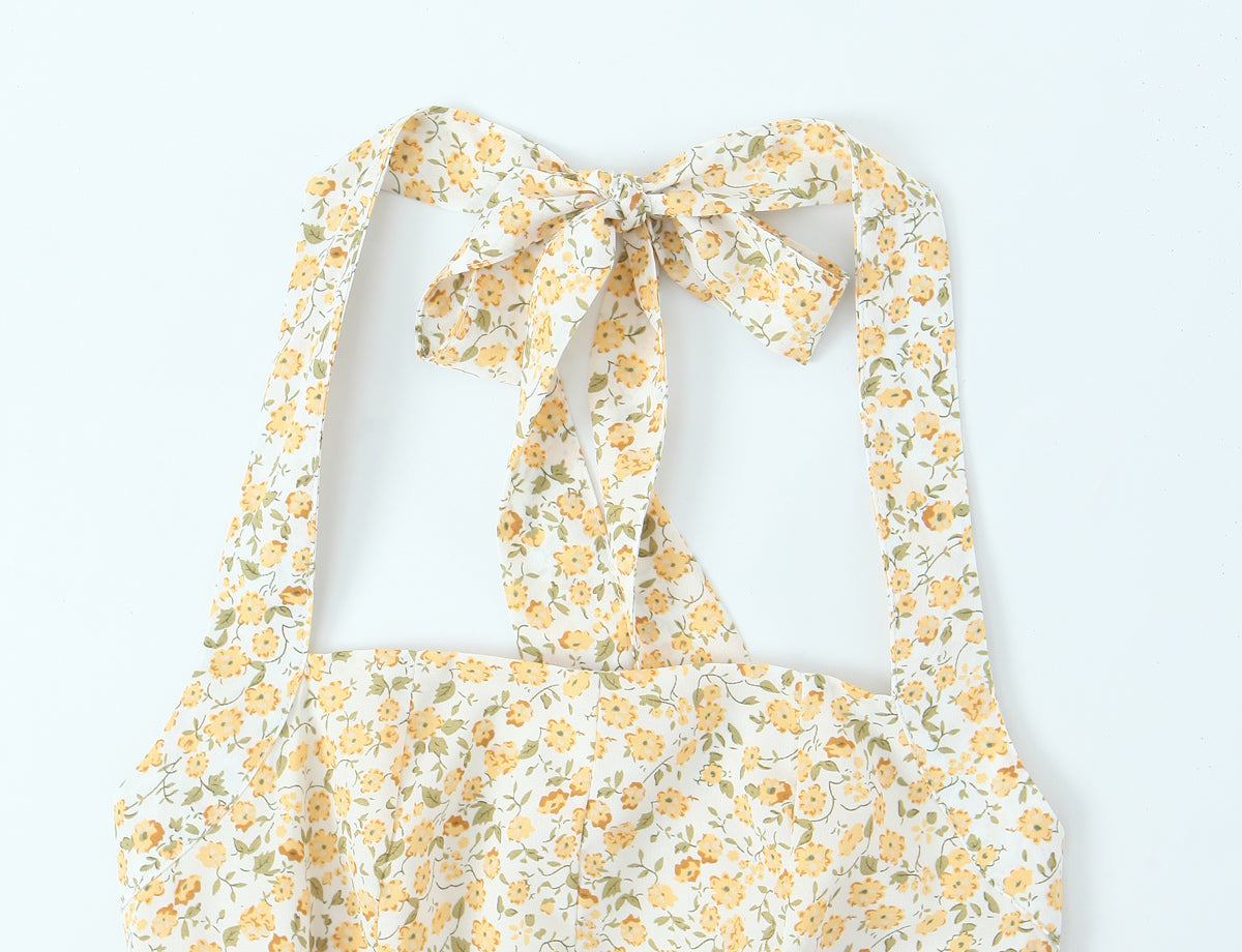 Women's Halter Floral Dress