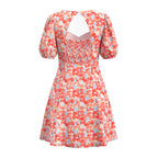Women's Cutout Floral V-Neck Mini Dress