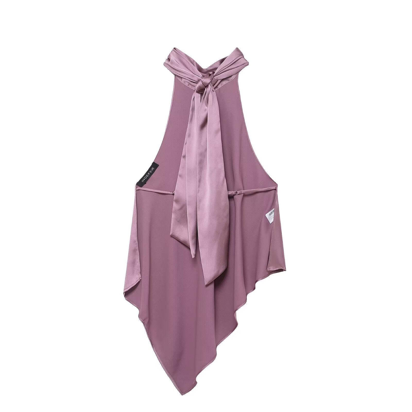 Asymmetric Halter Vest Top for Women