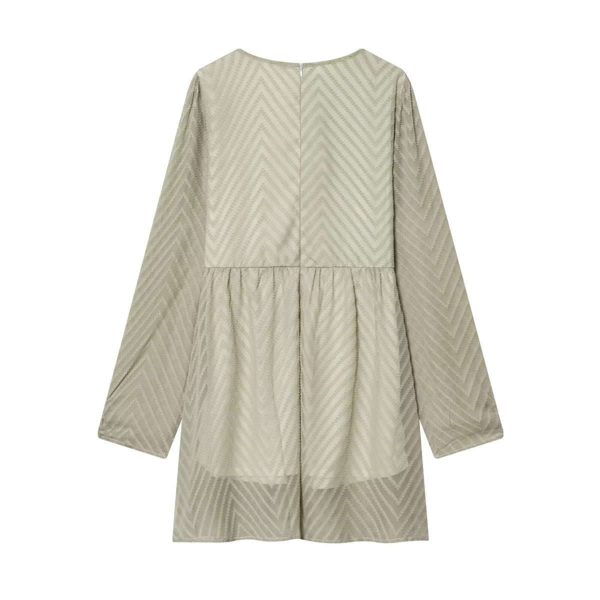 Women's Lace-Trim Geometric-Print V-Neck Mini Dress