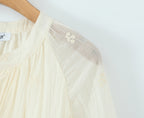 Women's Embroidered Flare-Sleeve Mini Dress