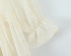 Women's Embroidered Flare-Sleeve Mini Dress