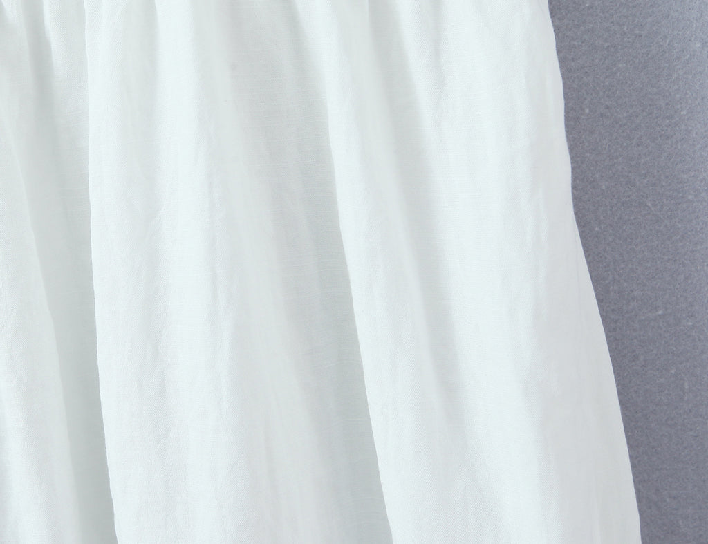 White Lace Square-Neck A-Line Mini Dress