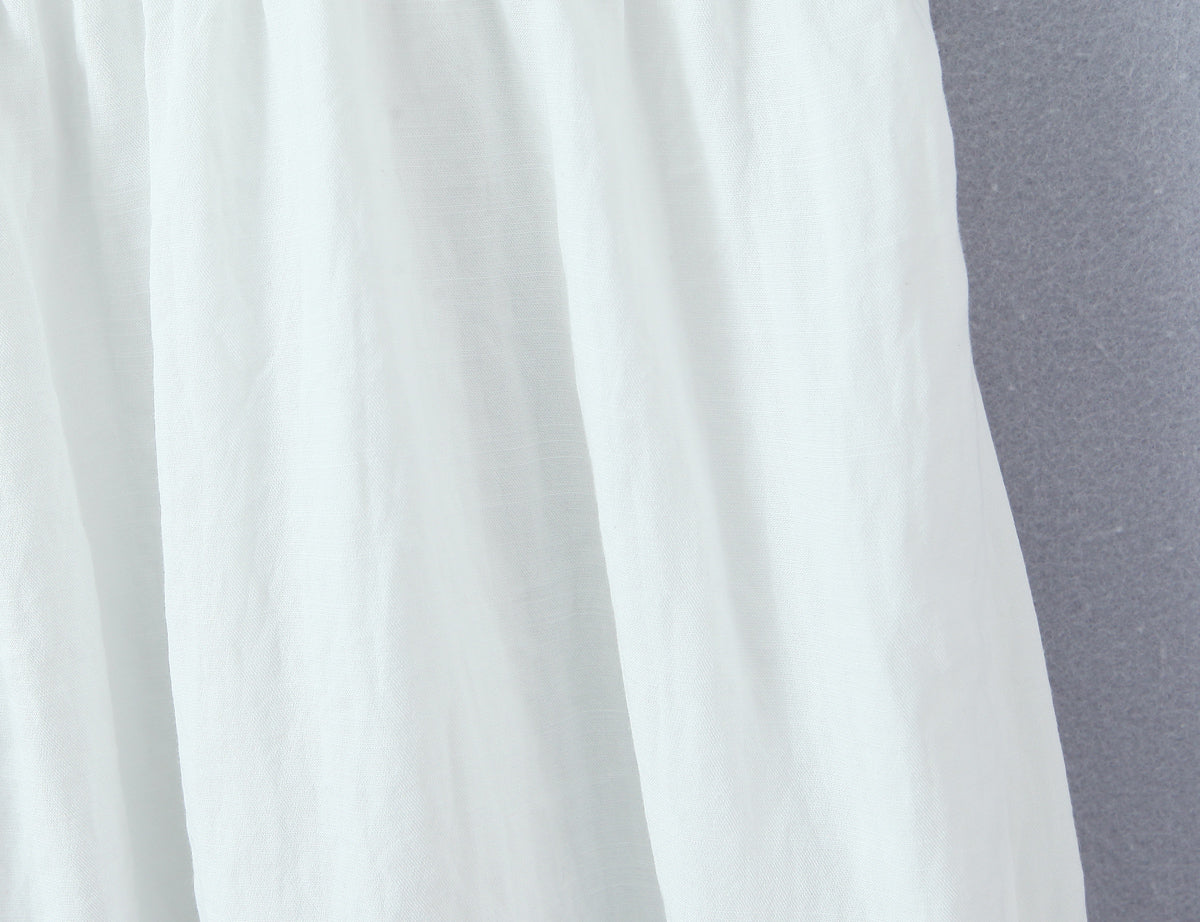 White Lace Square-Neck A-Line Mini Dress