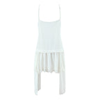 Lace-Detail Sleeveless A-Line Mini Dress