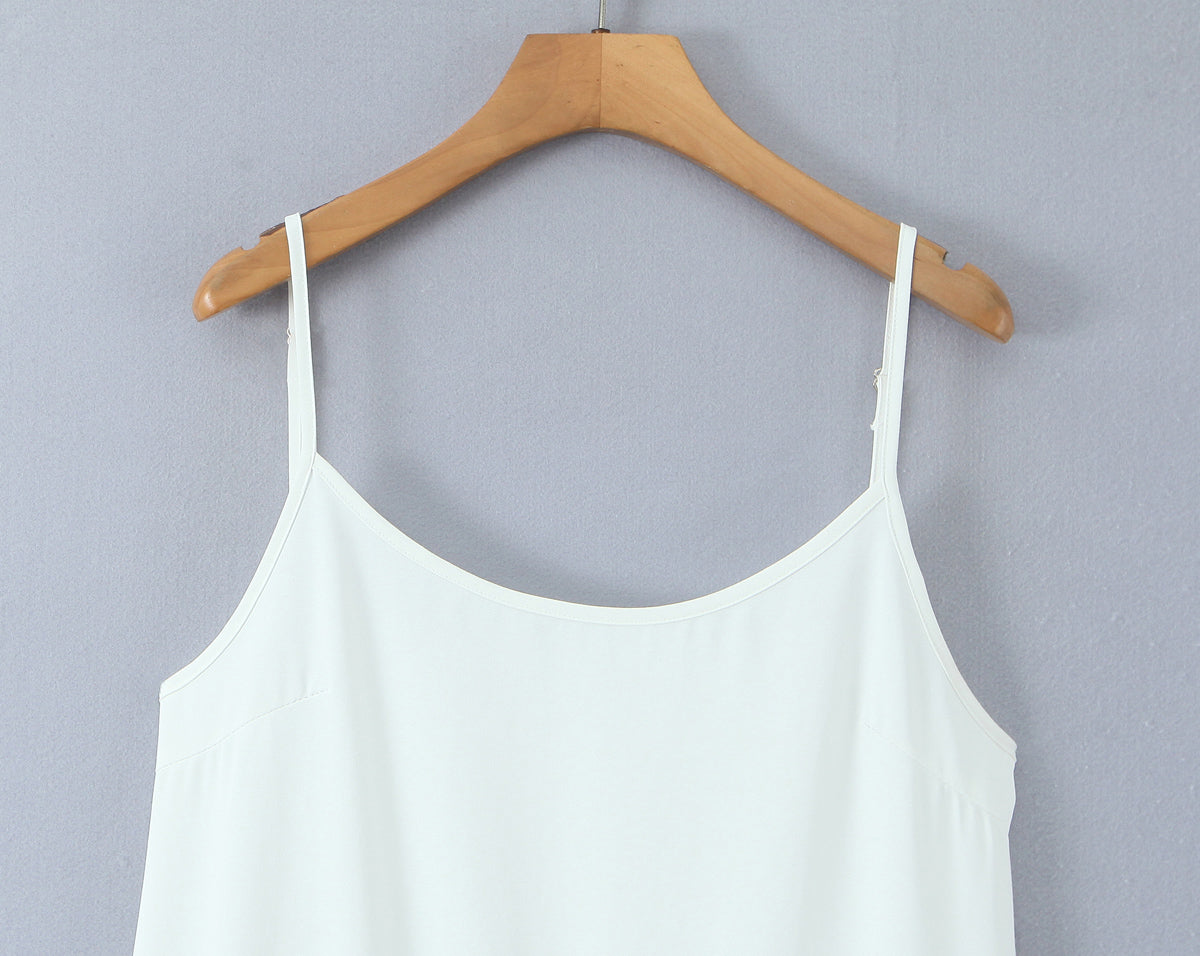 Lace-Detail Sleeveless A-Line Mini Dress