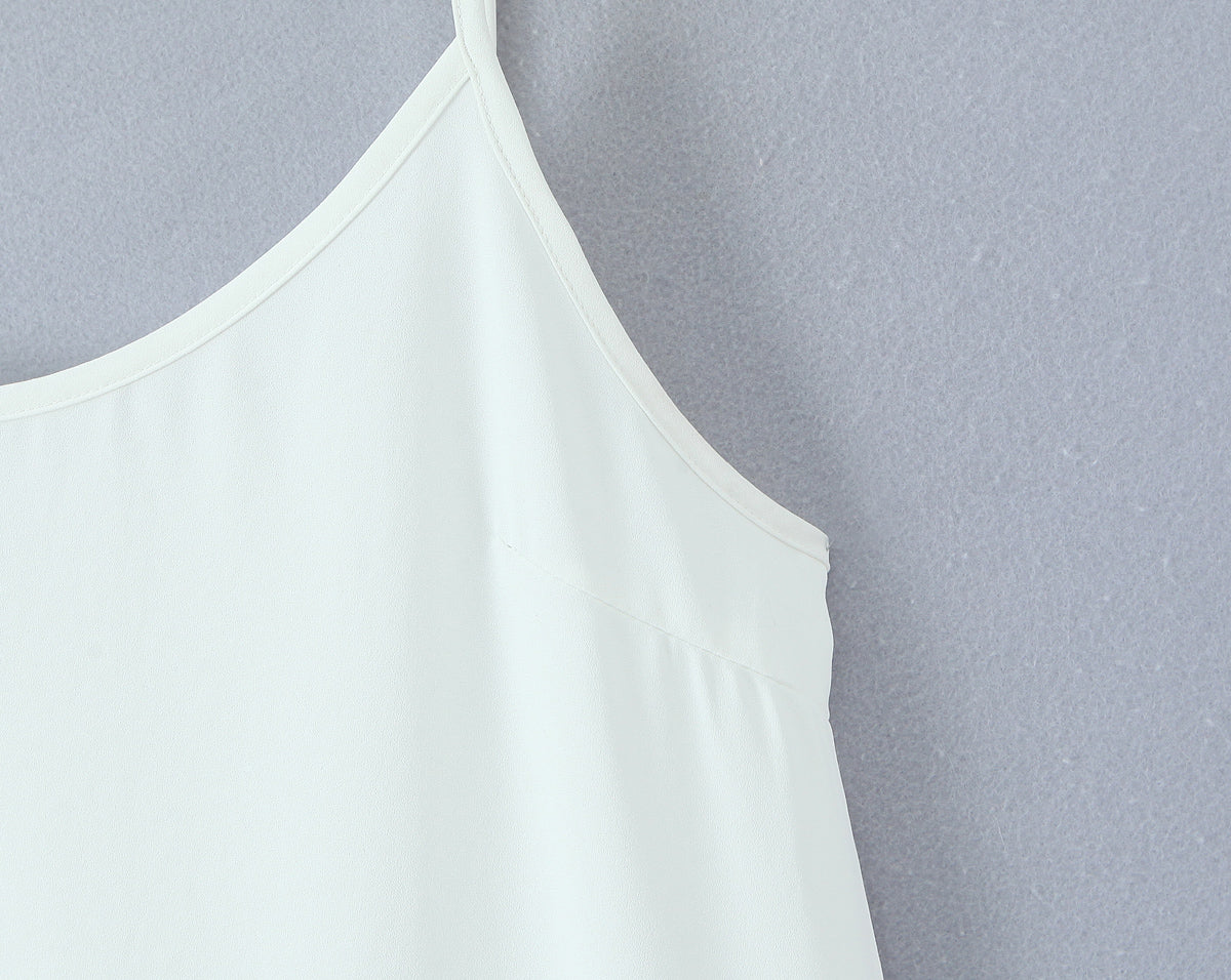 Lace-Detail Sleeveless A-Line Mini Dress
