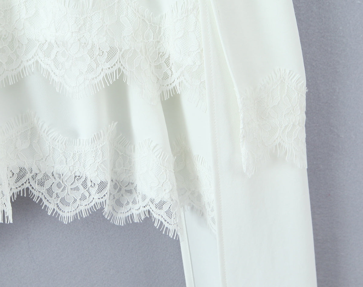 Lace-Detail Sleeveless A-Line Mini Dress