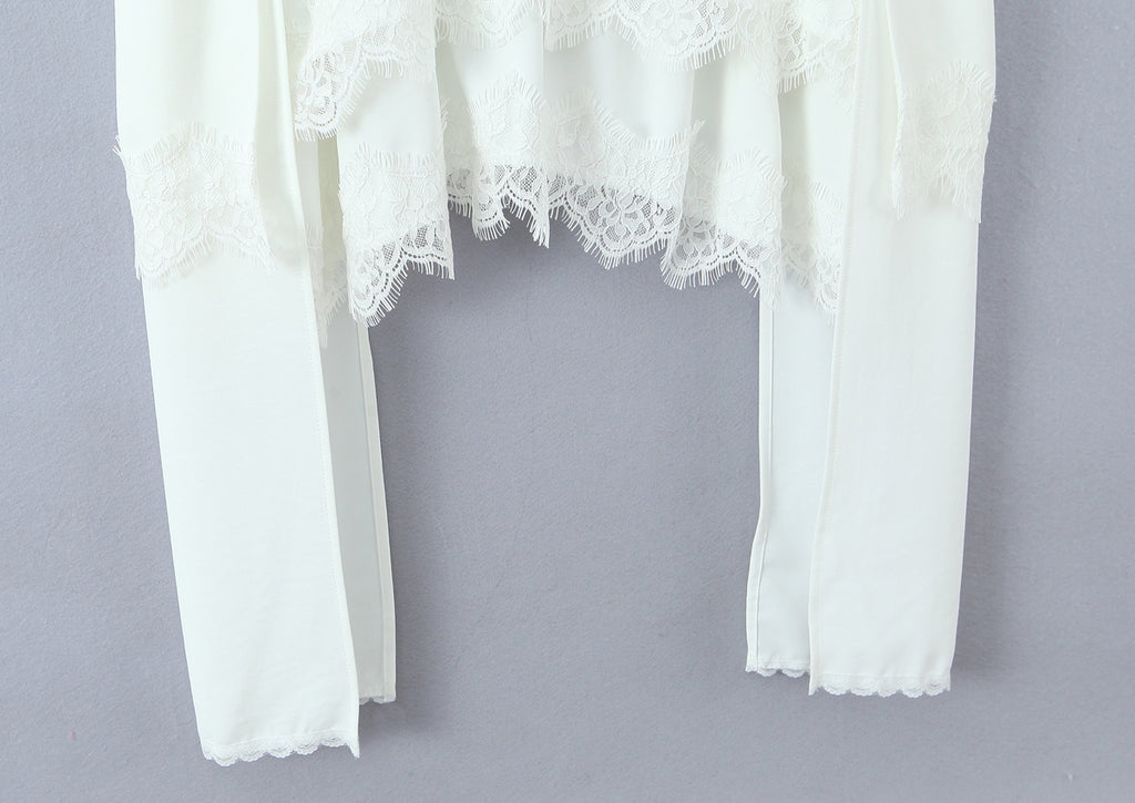 Lace-Detail Sleeveless A-Line Mini Dress