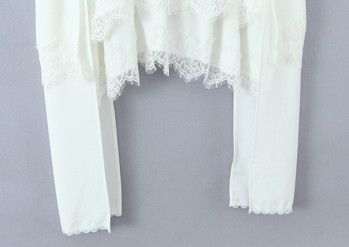 Lace-Detail Sleeveless A-Line Mini Dress