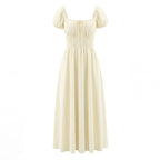Elegant Pastoral Slim Dress