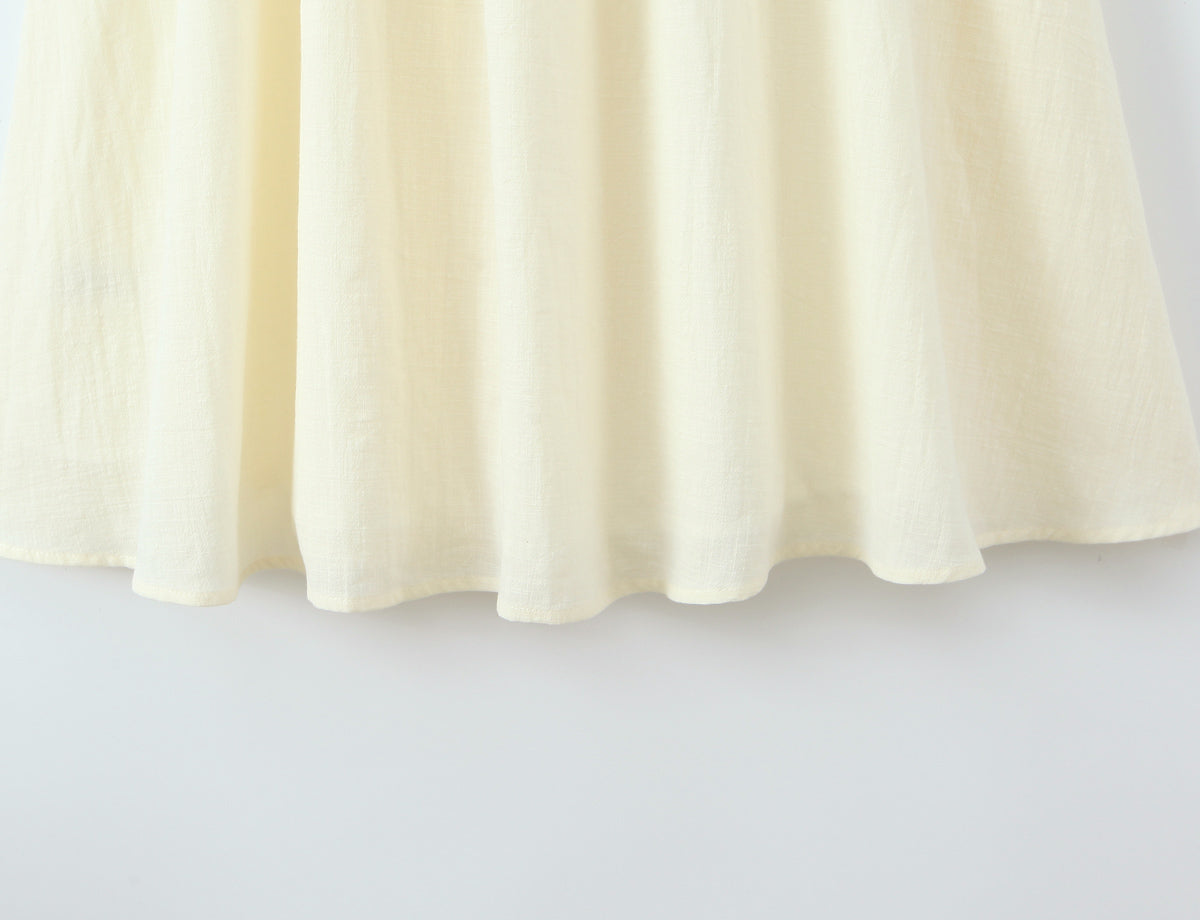 Elegant Pastoral Slim Dress