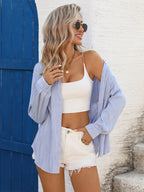 Women's Wave Texture Loose Shirt