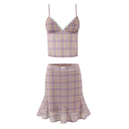 Pink plaid