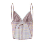 Women's Ruffled Backless Sling Coordinated Two-Piece Set