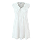 Ruffled V-Neck Sleeveless A-Line Mini Dress