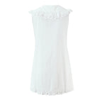 Ruffled V-Neck Sleeveless A-Line Mini Dress