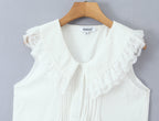 Ruffled V-Neck Sleeveless A-Line Mini Dress