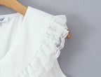 Ruffled V-Neck Sleeveless A-Line Mini Dress