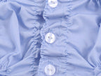 Women's Fashionable Simple Elastic Pleated Poplin Shirt