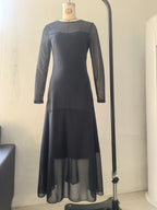 Elegant Mesh Stitching Dress