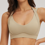 Open-Back Seamless Yoga Bra