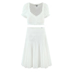 Women's Lace Top And Skirt Two-Piece Set