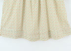 French Red Ribbon Mid Sleeve Dress
