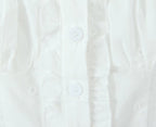 's Fashionable Elegant French Wooden Ear Embroidered Vest Top
