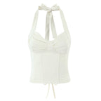 's Boning Corset Slim Strap Body Shaping Top Halter Tube Top Vest