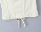 's Boning Corset Slim Strap Body Shaping Top Halter Tube Top Vest
