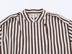 Women's Clothing Autumn Stylish Graceful Simple All Match Office Striped Shirt