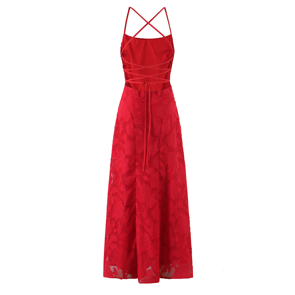 Women's Backless Maxi Dress