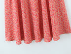 Women's Summer French Romantic Atmosphere Seaside Vacation Maxi Dress Printed Beautiful Sexy Backless Halter Dress