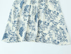 's Early Spring Square Collar Side Slit Ninth Sleeve Dress