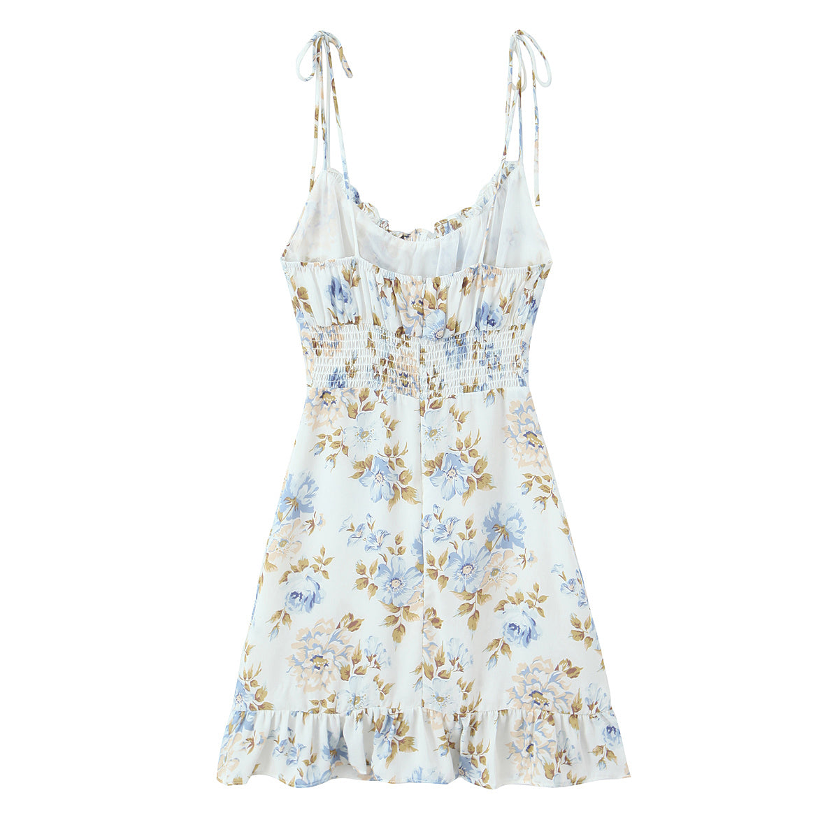 Women's Floral Ruffle Vacation Dress